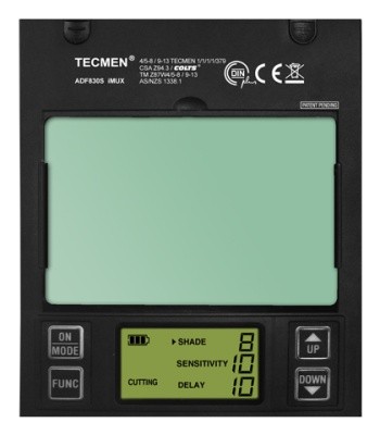Сварочная маска с автоматическим светофильтром Tecmen ADF 825S TM16 черная купить от поставщика ООО "Техновелд"