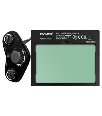 Сварочная маска с автоматическим светофильтром Tecmen ADF - 730S TM15 черная купить от поставщика ООО "Техновелд"